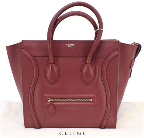 celine luggage handbag red|real real handbags Celine.